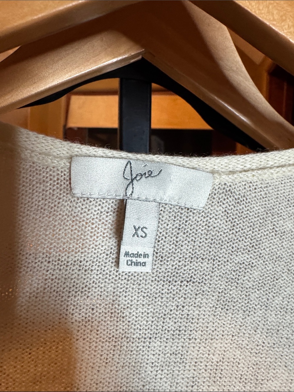 Joie 100% Cashmere Ivory Deep V Neck Mini Sweater Dress XS - Picture 3 of 8